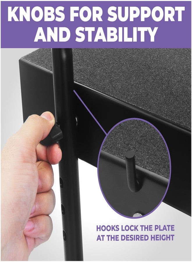 Liquid Stands مسند قدم مريح للجيتار من ليكويد ستاندز، يُوضع تحت المكتب للأطفال - مسند قدم مرتفع قابل لتعديل الارتفاع - مسند قدم للبيانو للمبتدئين - يعزز الراحة ويحسن وضعية الجسم لجلسات طويلة - Image 3